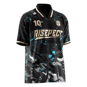 เสื้อฟุตบอลแบบพับได้สำหรับวันแข่งขัน คอตั้ง ระบายอากาศได้ดี พร้อมตัวเลือกผ้าแบบกำหนดเองสำหรับกิจกรรมทีม - Product Image 5