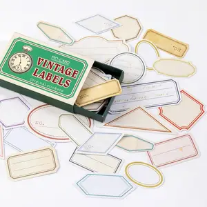 Vintage pullar dekoratif çıkartmalar sızdırmazlık çıkartmalar Matchbox ambalaj