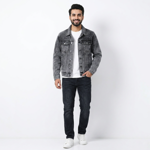 Stylish Men's <b>Denim</b> <b>Jacket</b> Pakistani Made <b>Custom</b> Fit Wholesale Pricing - Product Image 1