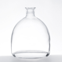 Vente en gros de bouteilles de vin et de whisky en verre personnalisées et décorées avec estampage à chaud