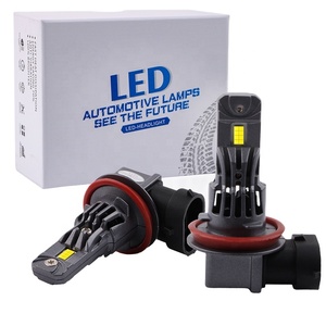 A51 <span class=keywords><strong>super</strong></span> lumineux jeu et ventilateur de refroidissement H1 H4 H7 9005 9006 H11 voiture LED phare ampoule 6000K led brouillard ampoule - Product Image 1