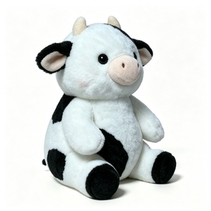 Custom <b>cow</b> plush dairy, <b>cow</b> stuffed animal, black and white <b>cow</b> plush, spotted <b>cow</b> toy - Product Image 4