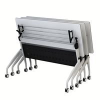 Table de conférence ergonomique haut de gamme combinée pour plusieurs personnes, idéale pour les salles de conseil d'entreprise et les écoles professionnelles