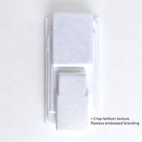Barquette d'emballage intérieure compostable pour smartphone, en pulpe blanche, pour accessoires de téléphonie mobile