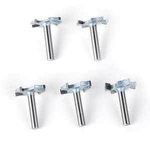 <span class=keywords><strong>4</strong></span>ชิ้น5ชิ้นก้าน6มม. <span class=keywords><strong>1</strong></span>/<span class=keywords><strong>4</strong></span> "เครื่องตัดงานไม้สี่ขลุ่ยเราเตอร์ดอกสว่านเจาะร่องรูปตัวที - Product Image 4