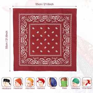Wholesale Promotion Multifunction Custom Logo Colourful Polyester Satin Eco-Friendly Breathable Outdoor Sports <b>Sunscreen</b> Square - Product Image 3