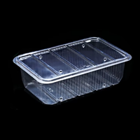 Boîte de rangement alimentaire en plastique PET, vente chaude en usine, pour pain, gâteaux, biscuits, etc. – Contenants de collection pour aliments de loisirs.