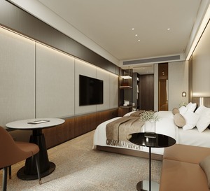   Ensemble de meubles de restaurant d'hôtel moderne, tables et chaises de luxe avec sièges rembourrés - Product Image 2