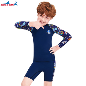 New Kids Summer Sun-proof Swimsuit Swim Shorts Baby Boys Rash Guard Two Piece <strong>Children</strong> Split Beachwear Surf Snorkeling Swimwear - Product Image 6