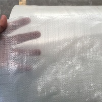 Bâche en rouleau pe transparente, 100% pièces, tissu vierge, 140gsm, hdpe tissé, bâche en rouleau