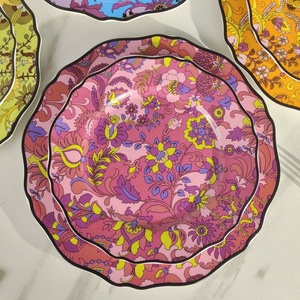 Wholesale European Style Plant Porcelain <b>Plate</b> Sets and Luxury Bone China <b>Charger</b> <b>Plates</b> - Product Image 3