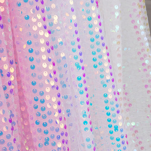 Экологичная сетчатая ткань 6 мм с металлическими блестками и вышивкой для свадебных платьев, женская одежда, Декор - Product Image 1