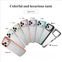 Coque de téléphone personnalisée avec logo de marque pour iPhone 17, coque rigide en acrylique ultra-fine avec absorption des chocs en TPE et touches de précision séparées