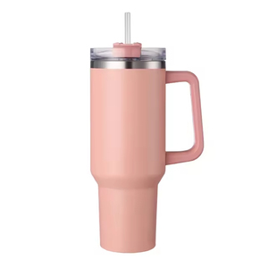 Portable 40oz 1200ml Stainless Steel Vacuum Insulated Tumbler Cup <b>with</b> <b>Straw</b> and Handle - Product Image 5