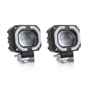 ไฟตัดหมอกคุณภาพสูงสำหรับมอเตอร์ไซค์ เลนส์ 4 นิ้ว กำลังไฟ 40 วัตต์ ความสว่าง 4000 ลูเมน พร้อมไฟวงแหวนสีฟ้า เหลือง ขาว กันน้ำ - Product Image 4