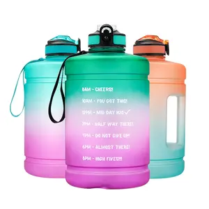 IN STOCK FREE SAMPLE Big capacity half gallon/one gallon/2.5l PETG water bottle with new handle