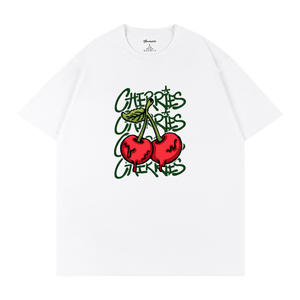 Camiseta de algodón 100% para hombre, color blanco y negro, manga corta, transpirable, Q226 - Product Image 5