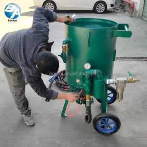 Sandblasting Machine High Pressure Sand Blasting Tank Industrial Rust Removal Paint Removal BA-500S Remote Control Sandblasting Machine