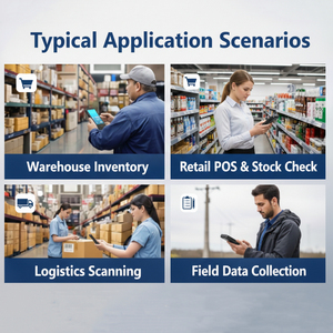 Escáner PDA Android 13, Colector de Datos Profesional con Batería Extraíble de 5200 mAh, NFC, 6 GB + 64 GB, Pantalla de 4.2 Pulgadas, en Existencia - Product Image 3