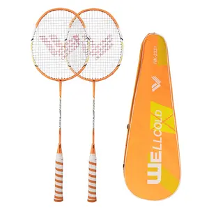 Bastão de badminton de alumínio frio durável, aderência da raquete de badminton com saco grátis