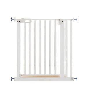 Barrière de sécurité pour bébé en plastique et métal à double verrouillage avec design pliable, barrière d'<span class=keywords><strong>escalier</strong></span> à fixation par <span class=keywords><strong>pression</strong></span> pour la sécurité des tout-petits de 2 à 4 ans - Product Image 1