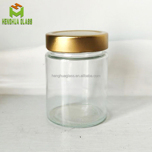 Bán Buôn 10Oz 300Ml 314Ml Vòng Rộng Miệng Lọ Thủy Tinh Cho Mật Ong Mayonnaise Thực Phẩm Lưu Trữ Mứt <span class=keywords><strong>Jar</strong></span> Đóng Gói Với Kim Loại Cao Nắp - Product Image 2