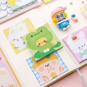 Multi-Color Self-Adhesive Cartoon Animal Oil Painting <b>Memo</b> <b>Pad</b> Customizable Office Supplies for Learning Record <b>Memos</b> - Product Image 4