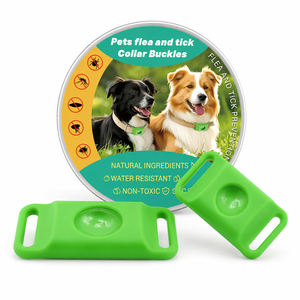 <span class=keywords><strong>Collare</strong></span> Antiparassitario Impermeabile con Olio Essenziale Vegetale per Cani - Ciondolo Sicuro per Repellere Pulci e Zecche - Product Image 1