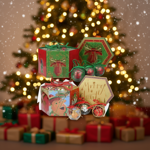 Christmas Ornament Ball Glass Hand Painted Hanging 24 Boxes Case Mixed Styles Full Color Machine Made - Product Image 2