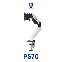 Support de moniteur de bureau réglable OEM 13"-32" avec bras à ressort mécanique pour ordinateur de bureau