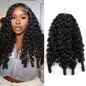 <span class=keywords><strong>Style</strong></span> Tendance 100g Cheveux Bouclés Naturels Noirs Birmans pour Crochet Livraison Mondiale Extensions 100% Cheveux Humains 18 Pouces Accessoires Capillaires - Product Image 1