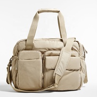 Sac fourre-tout matelassé personnalisé pour maman, sac à bandoulière de voyage et d'hôpital, sac à main matelassé pour poussette et couches de bébé