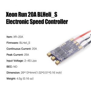20A ESC BLHeli_S DSHOT600แบบไร้แปรงถ่าน2-4วินาทีตัวควบคุมความเร็วอิเล็กทรอนิกส์ lipos FPV qav Drone multirotor Quadcopter (XR-20A) - Product Image 2