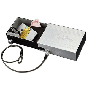 Portable Car Safe Metal <strong>Box</strong> <strong>with</strong> Combination or Keyed <strong>Lock</strong> and Steel Cable - Product Image 5