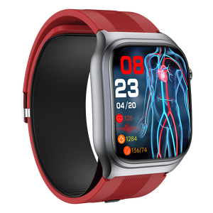 Montre connectée intelligente DF S15 pour personnes âgées avec surveillance de la santé, pompe à air, mesure de la pression artérielle, écran AMOLED, appels Bluetooth, appels SOS, montre connectée sportive pour hommes - Product Image 6