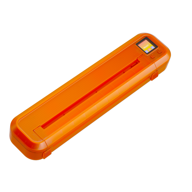 Orange LED Screen Thermal Stencil Printer 2500mAh Battery Bluetooth Connectivity APP Adjustable Image Size Makeup Accessory