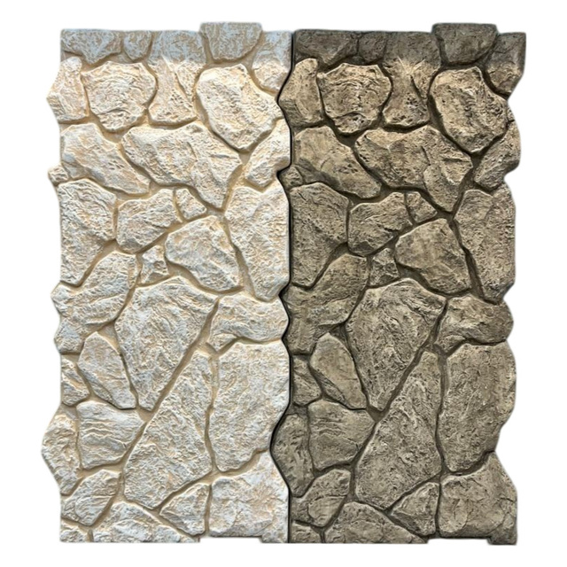 Luxury Durable 3D Textured PU Stone Cladding Decorative Wall Panel Outdoor