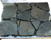 Onregelmatige Vorm Black Lava Basalt Steen Willekeurige Flagstones