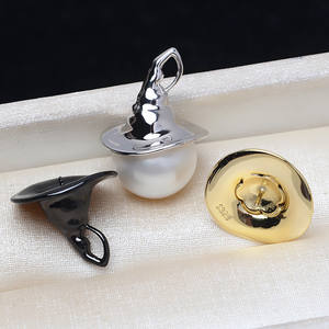 Handmade S925 Silver Baroque a Piao Pendant Versatile DIY Little Devil Alien Bead Empty <b>Tray</b> 3856 <b>Jewelry</b> Findings & Components - Product Image 1