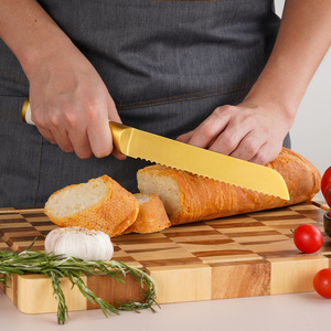 Juego de Cuchillos de Cocina de 5 Piezas, Recubiertos en Titanio Dorado, para Exportación - Product Image 2