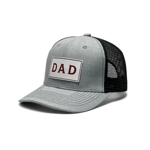 Gorra Trucker para Papá, Gris, Malla, 6 Paneles, Ajustable, Unisex, Casual, con Logotipo Grabado en el Panel Frontal - Product Image 3