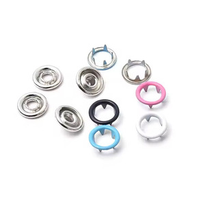 Bé Jumpsuit nút 9.5mm Brass màu sơn Vòng prong Snap Nút - Product Image 4