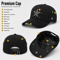 Casquettes de baseball 5 panneaux en daim sportif personnalisées avec strass, logo brodé Son of God, intérieur satiné, BAEZ G5 Gorra Shifu