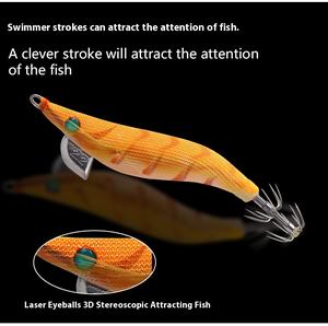 <span class=keywords><strong>Esche</strong></span> YAMASHITA EGI SUTTE R 2.2# Jigbait in ABS Esca Artificiale Morbida per Pesca in Mare dalla Barca Totanara Fluorescente EGI per <span class=keywords><strong>Seppie</strong></span> e Gamberi da Fiume - Product Image 5