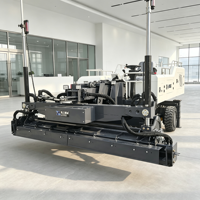 Machine de nivellement de béton laser autopropulsée flexible pour travaux de pavage en béton