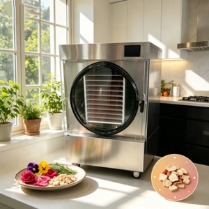 Secador de Bandeja de Acero Inoxidable, Equipo de Procesamiento de Alimentos con Calentamiento Eléctrico de 2000W, 220V, Máquina de Secado de Bajo Consumo - Product Image 2