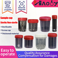 Vaso de Recolección de Muestras de Orina Estéril Desechable de PP de 120 ml con Tapa de Rosca, 250 Piezas/Caja, Personalizable OEM para Uso en Laboratorio