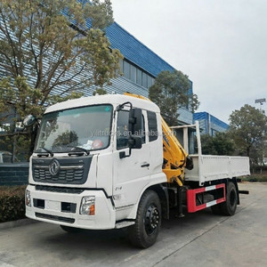 Camion <span class=keywords><strong>benne</strong></span> basculante Dongfeng 5T avec <span class=keywords><strong>grue</strong></span> pliante 8T, <span class=keywords><strong>grue</strong></span> montée sur camion 8T, manipulateur de <span class=keywords><strong>grue</strong></span> à flèche droite 10T - Product Image 4