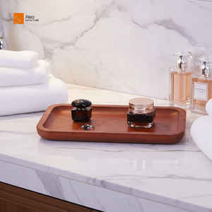 Plateau de service multifonctionnel en bois <span class=keywords><strong>d</strong></span>'olivier, fait main, écologique, recyclable, durable, de luxe moderne, pour les fêtes, le café et la <span class=keywords><strong>d</strong></span>écoration de la maison - Product Image 1