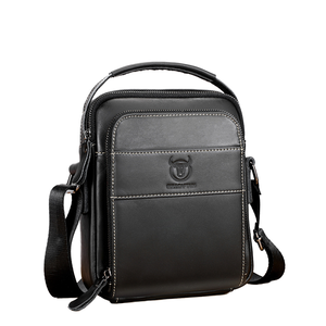 Sac à bandoulière/sac à main en cuir véritable pour homme, mode, antivol, léger, durable, grande capacité - Product Image 1